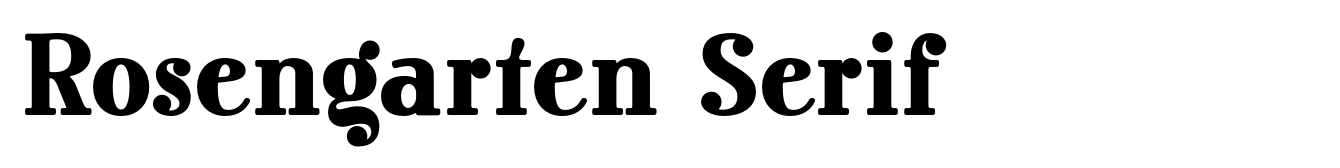 Rosengarten Serif